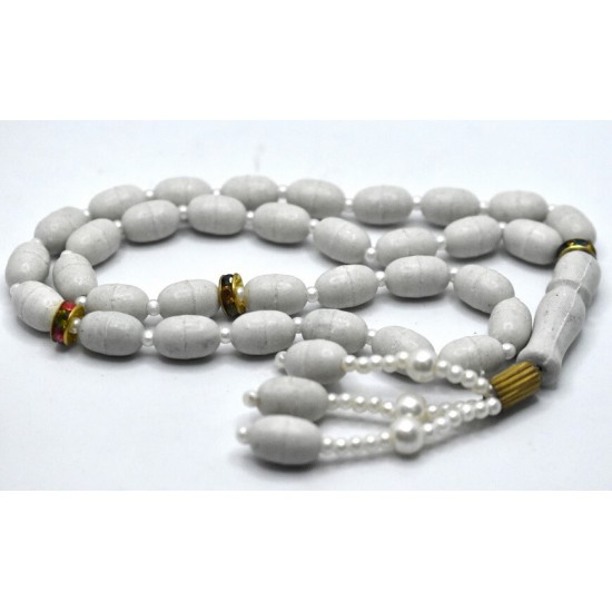 Al Hasana Amber White 33 Beads