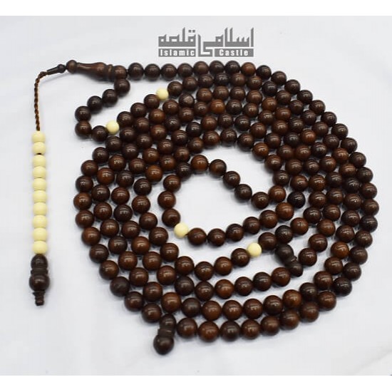 Imported Beads Dark Brown White - 200