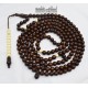 Imported Beads Dark Brown White - 200