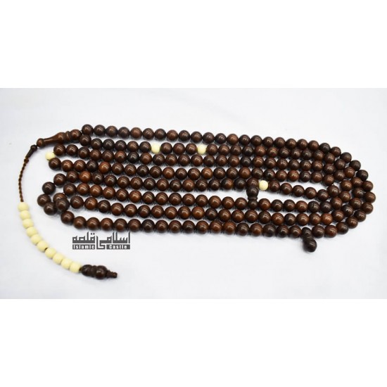 Imported Beads Dark Brown White - 200