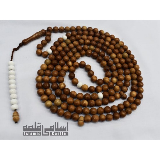 Imported Beads Light Brown White - 200