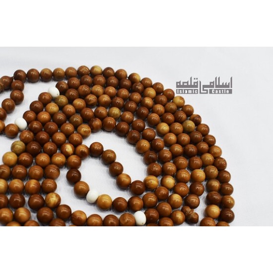 Imported Beads Light Brown White - 200