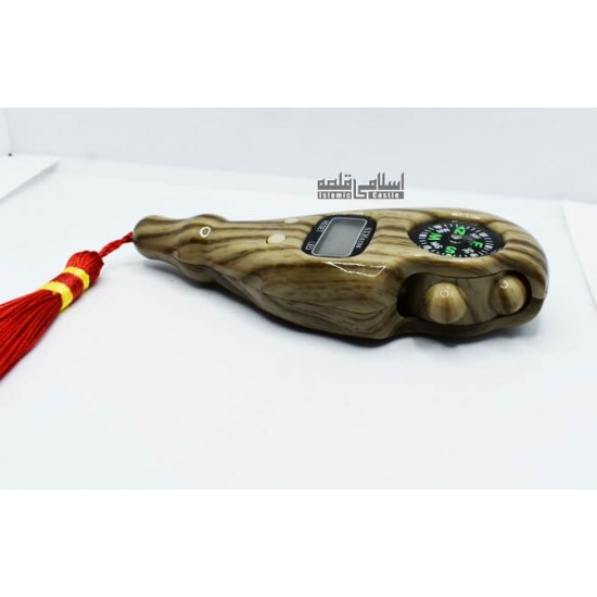 LED Digital Tasbih with wooden Texture