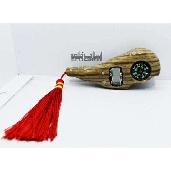 LED Digital Tasbih with wooden Texture