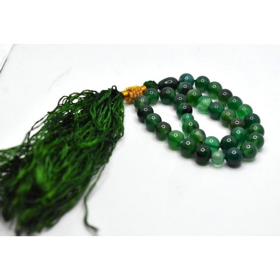 Dark green marble bead 33 grain