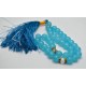 Sky blue marble bead 33 grain