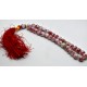 White red marble bead 33 grain