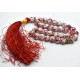 White red marble bead 33 grain