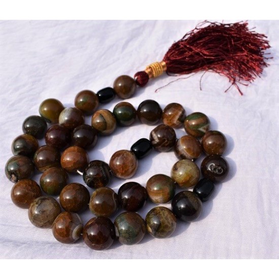 Aqeeq Carnelian Multi-color Bead 33 20MM