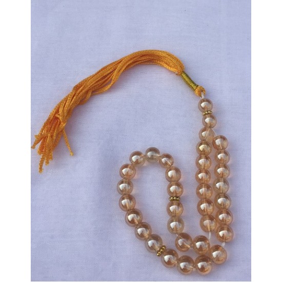 Beautiful Yellow Pearl New Islamic Beads 33 Grains