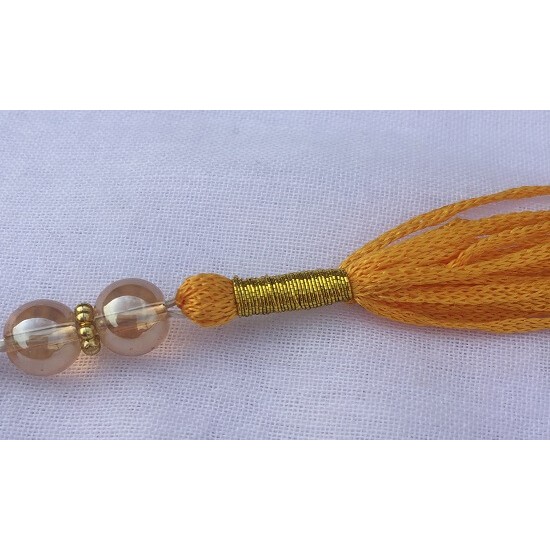 Beautiful Yellow Pearl New Islamic Beads 33 Grains