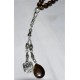 Real Brown Marble Prayer Beads Size 10 mm Counts 33