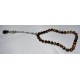 Real Brown Marble Prayer Beads Size 10 mm Counts 33