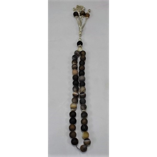 Jupiter Marble Prayer Beads Size 10 MM Counts 33