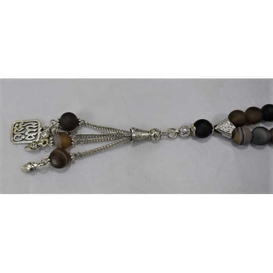 Jupiter Marble Prayer Beads Size 10 MM Counts 33