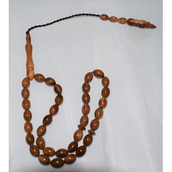 Coca Wood Bead Tasbih Kuka Tesbih Natural Tree Koka Kokka Misbaha Size 9/8mm Count 33