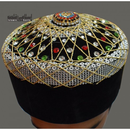 Fancy Hard Black Jewel Cap 