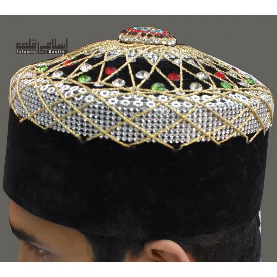 Fancy Hard Black Jewel Cap 