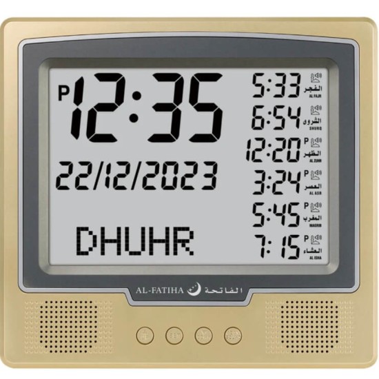 Azan Clock for Muslim Prayers 5 times