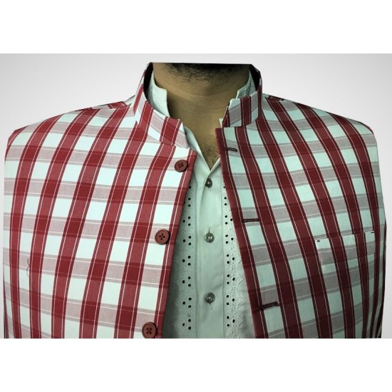 Red and White Waistcoat