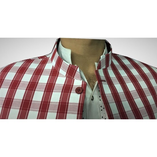 Red and White Waistcoat