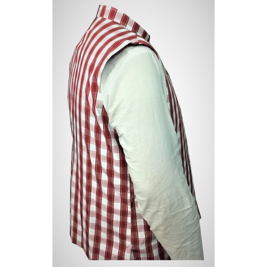 Red and White Waistcoat