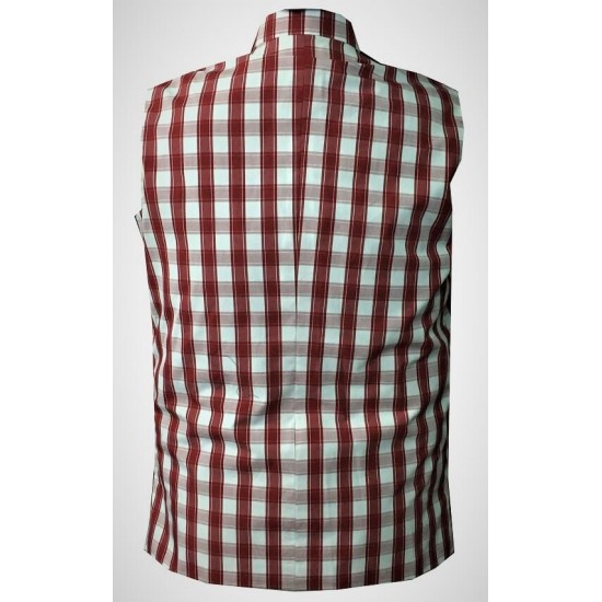 Red and White Waistcoat