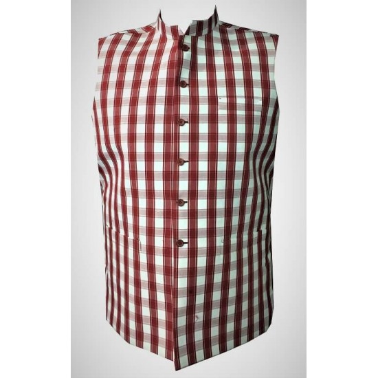 Red and White Waistcoat