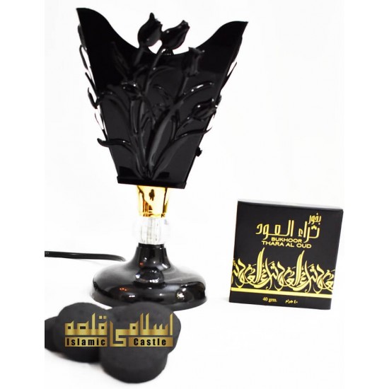 Incense Burner Black Full Metal-12