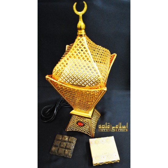 Incense Golden Large Burner Metal-02