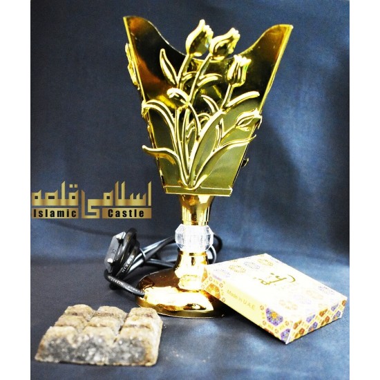 Incense Burner Golden Full Metal-12