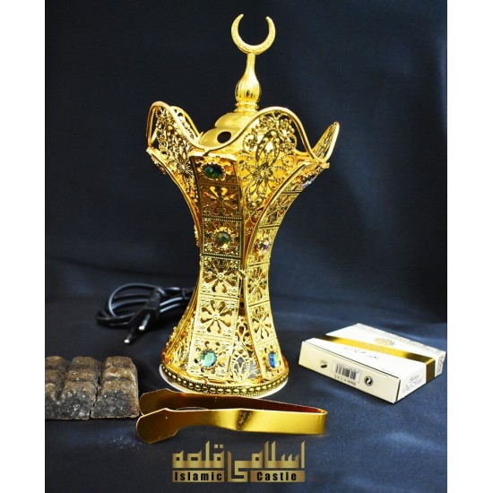 Incense Golden Burner Metal-09