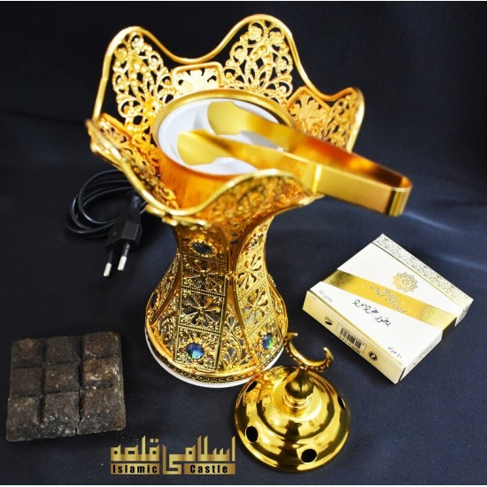 Incense Golden Burner Metal-09