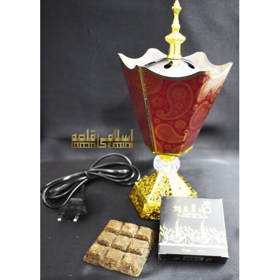 Incense Maroon Burner Small-07