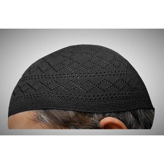 Prayer Cotton Knit Cap Black