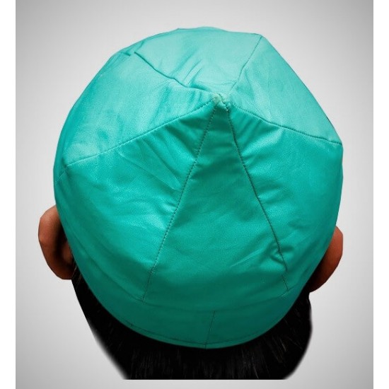 6 Corner Light Green Cotton Cap