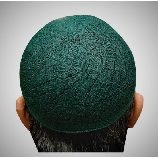 Prayer Cotton Knit Cap Dark Green