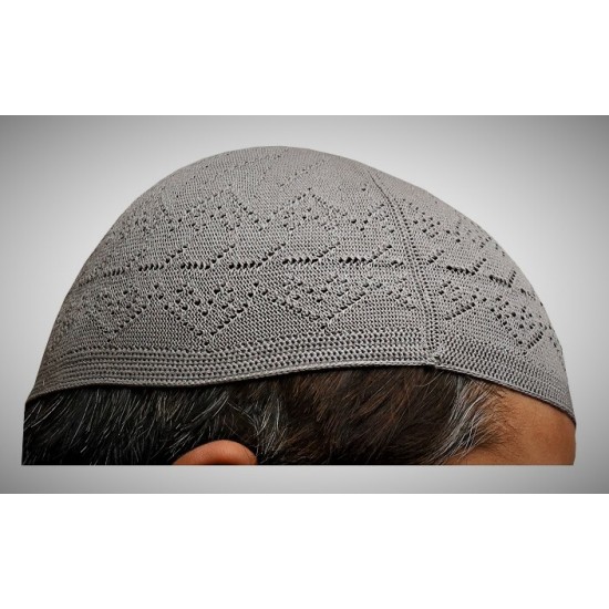 Prayer Cotton Knit Cap Grey