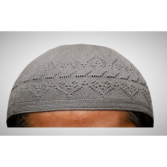 Prayer Cotton Knit Cap Grey