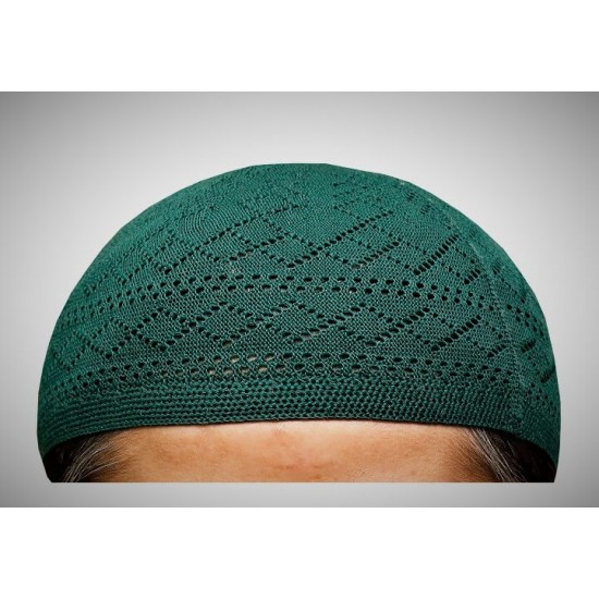 Prayer Cotton Knit Cap Dark Green