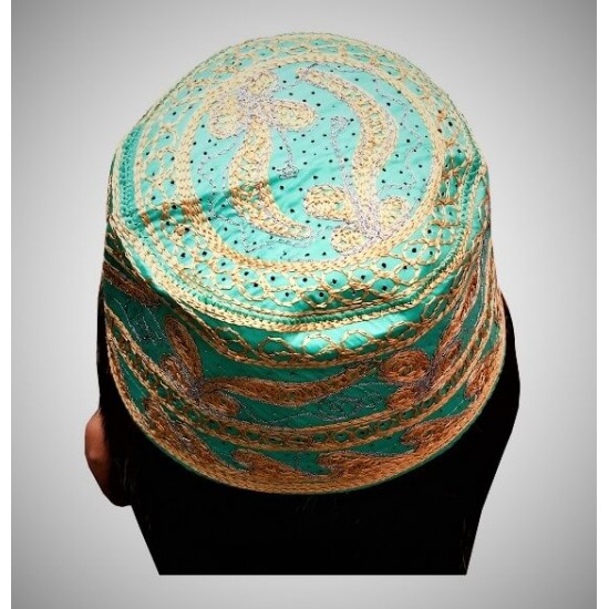 Mawlid Golden Green Cap