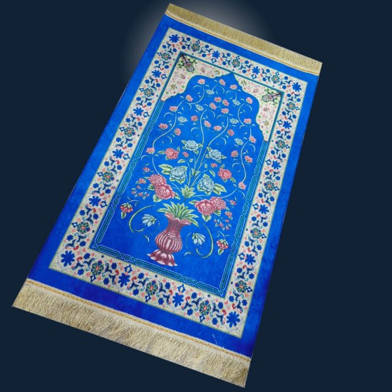 Special Blue Thin Prayer Mat