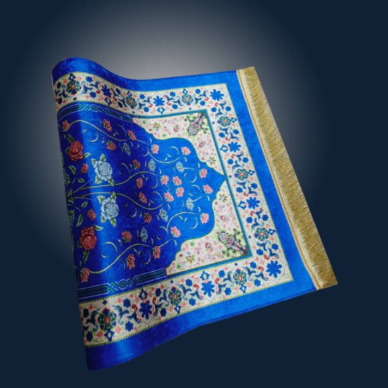 Special Blue Thin Prayer Mat