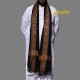 MEN SHAWL BLACK WOOL WOVEN