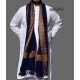 MEN SHAWL BLUE WOOL WOVEN