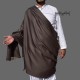 MIX WOOLEN DARK GREY PLAIN KASHMIRI SHAWL FOR MEN