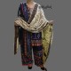 WOMEN SHAWL SKIN COLOR BEAUTIFULLY FLOWERED AND FOUR CORNERS FULL EMBROIDERED