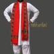 MEN RED SHAWL WOOL WOVEN