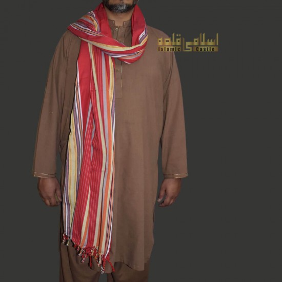 Yemeni Shawl Red Handmade Habirah [Sunnah of Rasool Allah ﷺ]