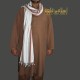 Yemeni Habirah Shawl White Handmade [Sunnah of Rasool Allah ﷺ]